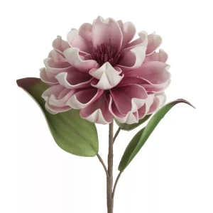 Kwiat dekoracyjny piankowy dalia jasnofioletowy 65 cm