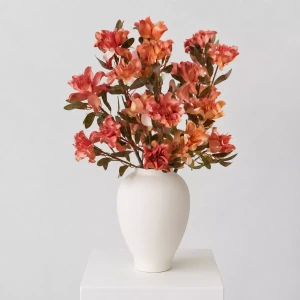 Kwiat dekoracyjny piankowy pomarańczowy 89 cm